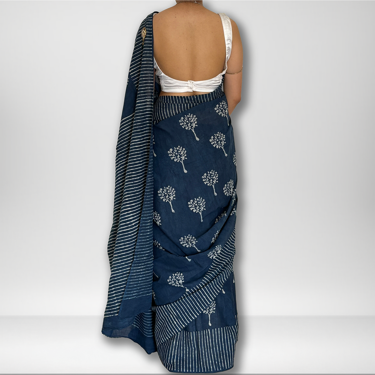 Ganga | Block Print Saree