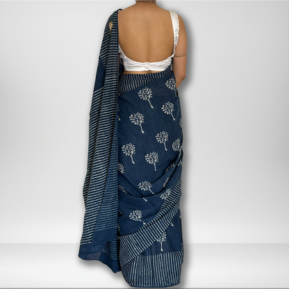 Ganga | Block Print Saree