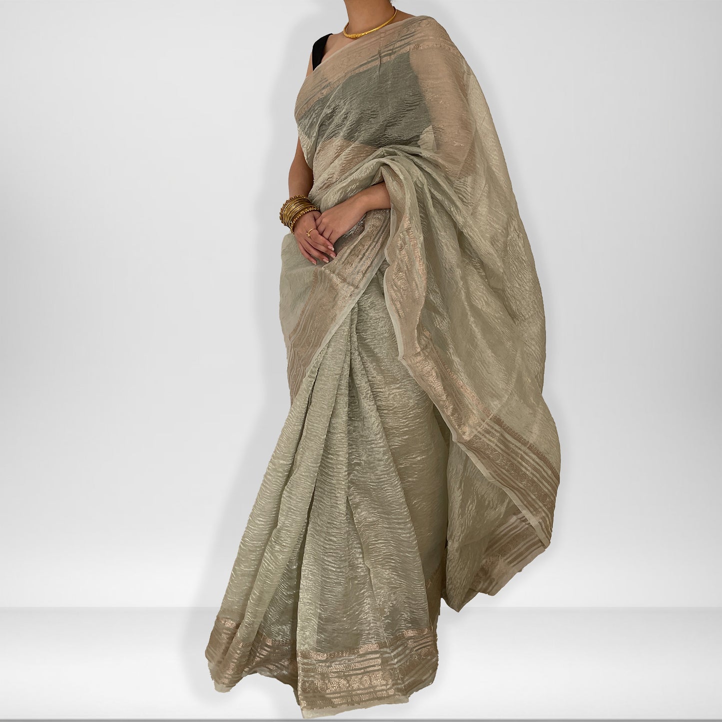 Kanak | Crush Tissue Saree