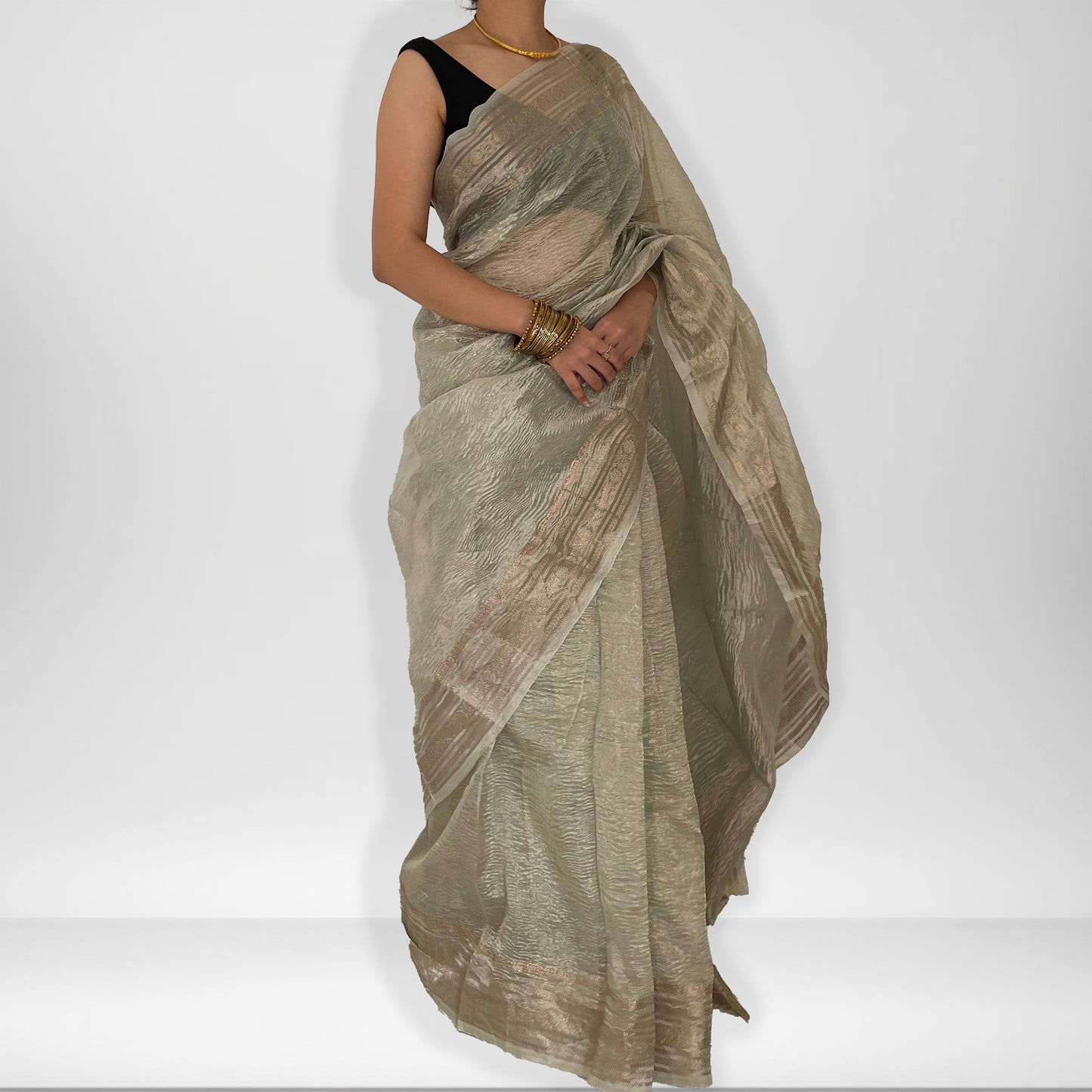 Kanak | Crush Tissue Saree
