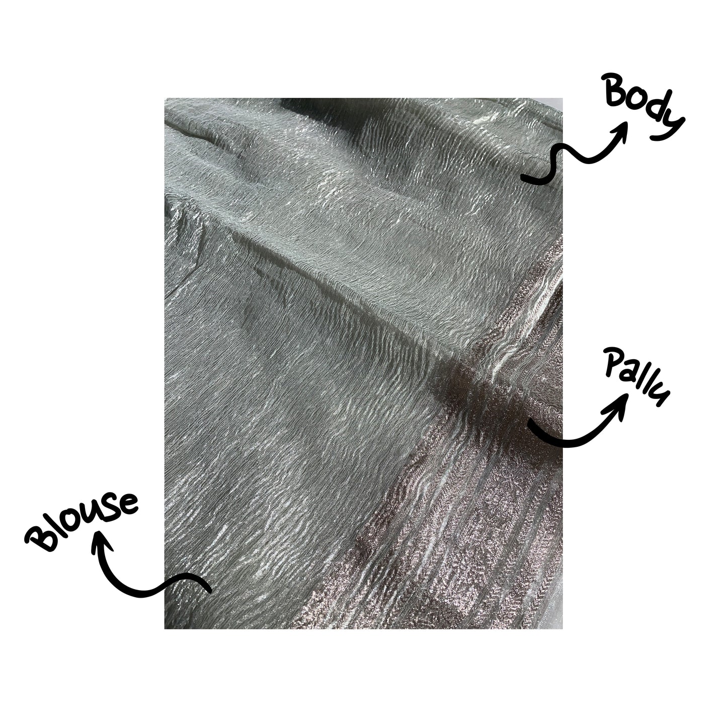 Kanak | Crush Tissue Saree