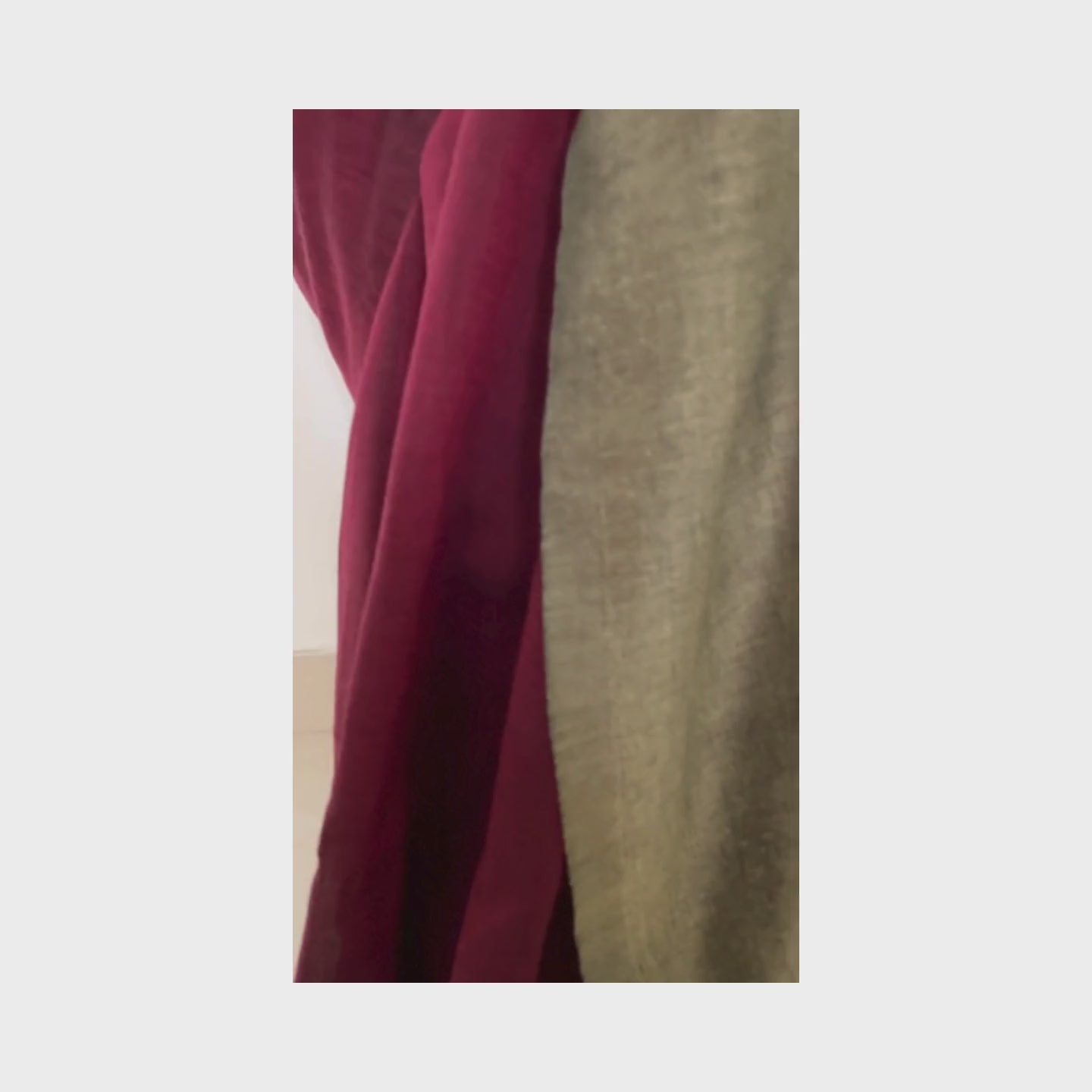 Gia, Red and Mehendi Green Khadi Saree by Shobhangini, Khadi Saree, Cotton Saree
